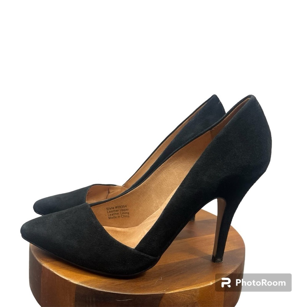 Madewell Black Heels Suede Pumps